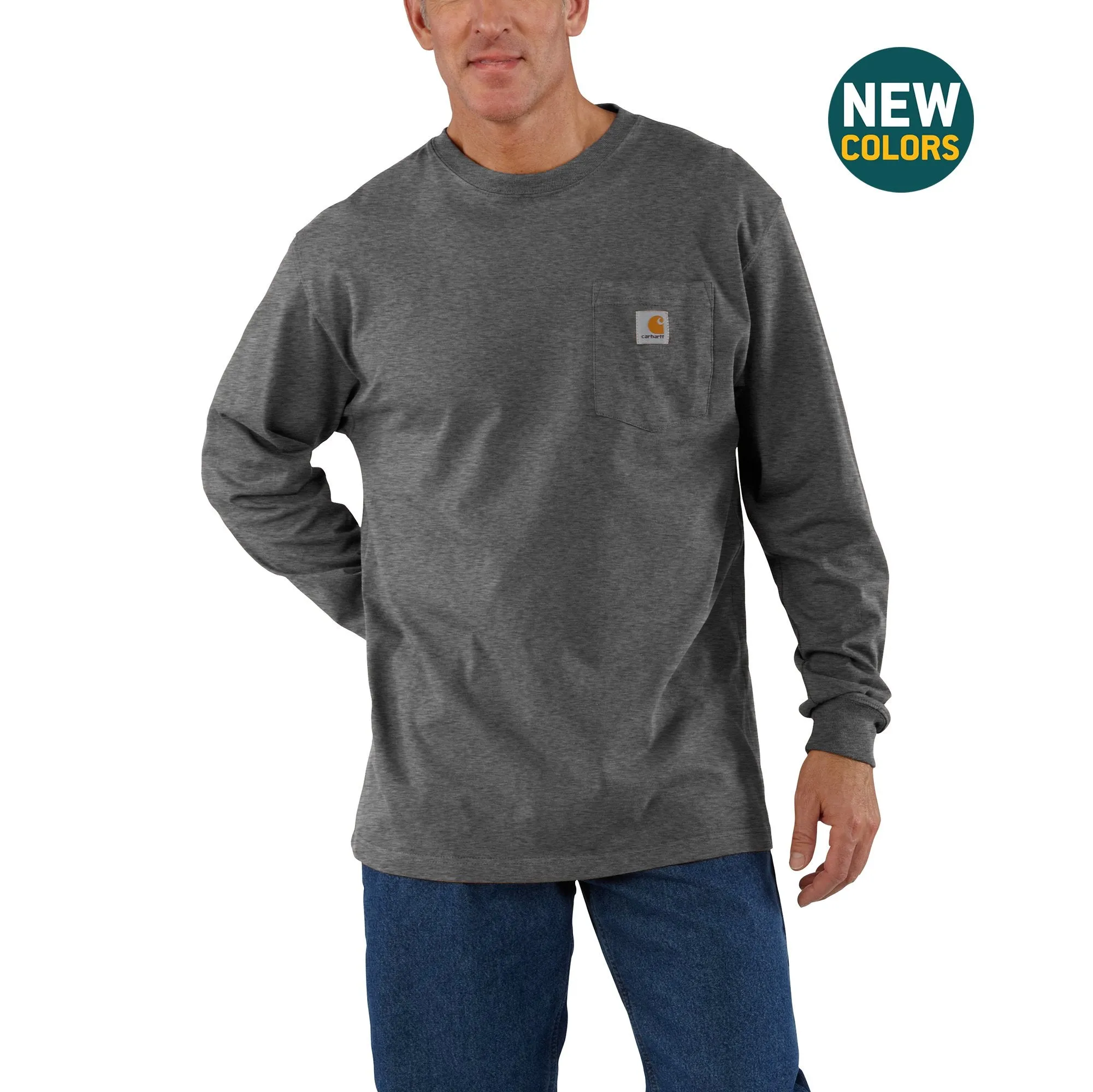 K126 A - LONG SLEEVE WORKWEAR POCKET T-SHIRT