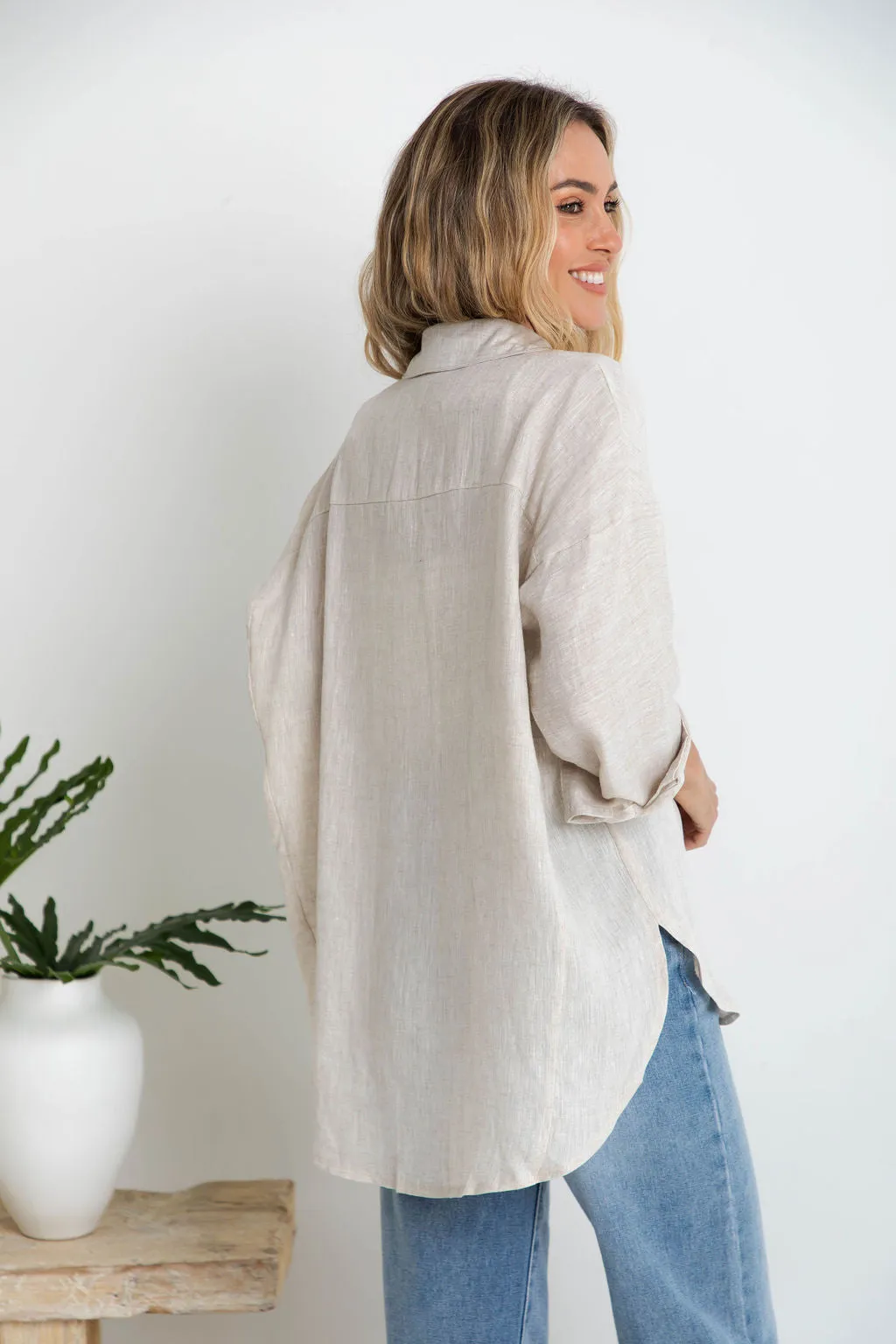 Kaia Linen Shirt - Natural