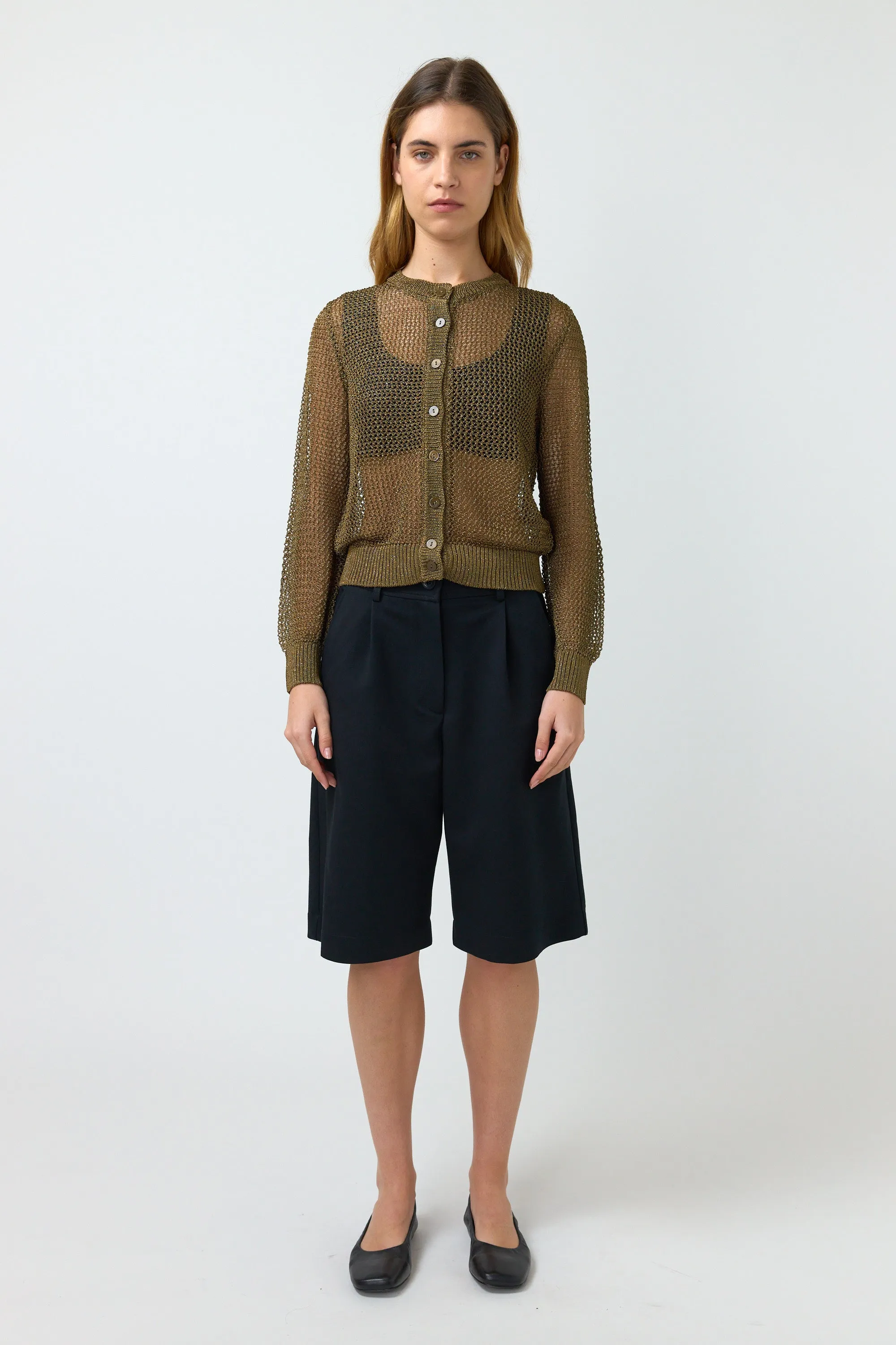 Kate Sylvester Zoe Cardigan - Old Gold