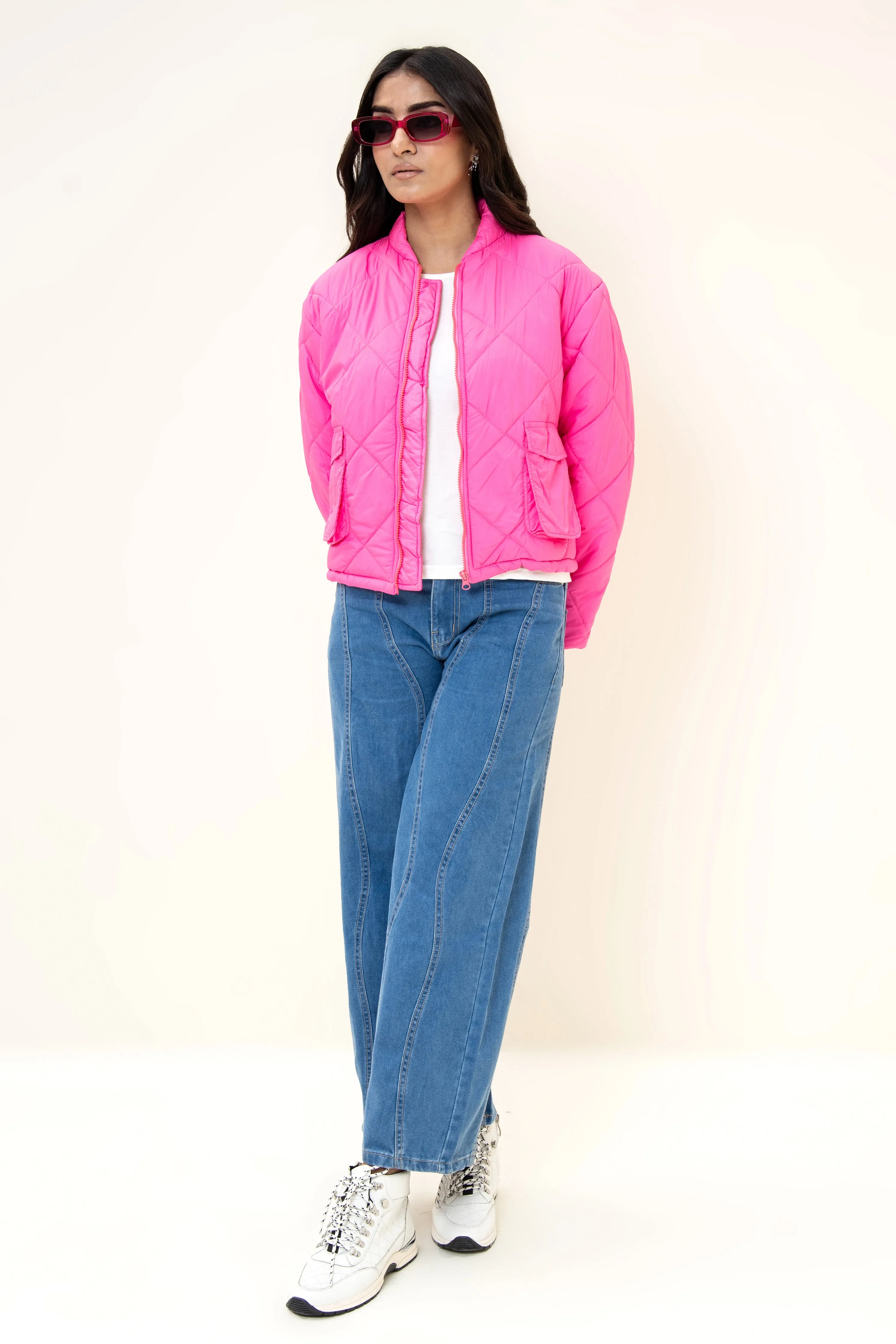 Kendal Puffer Jacket Hot Pink