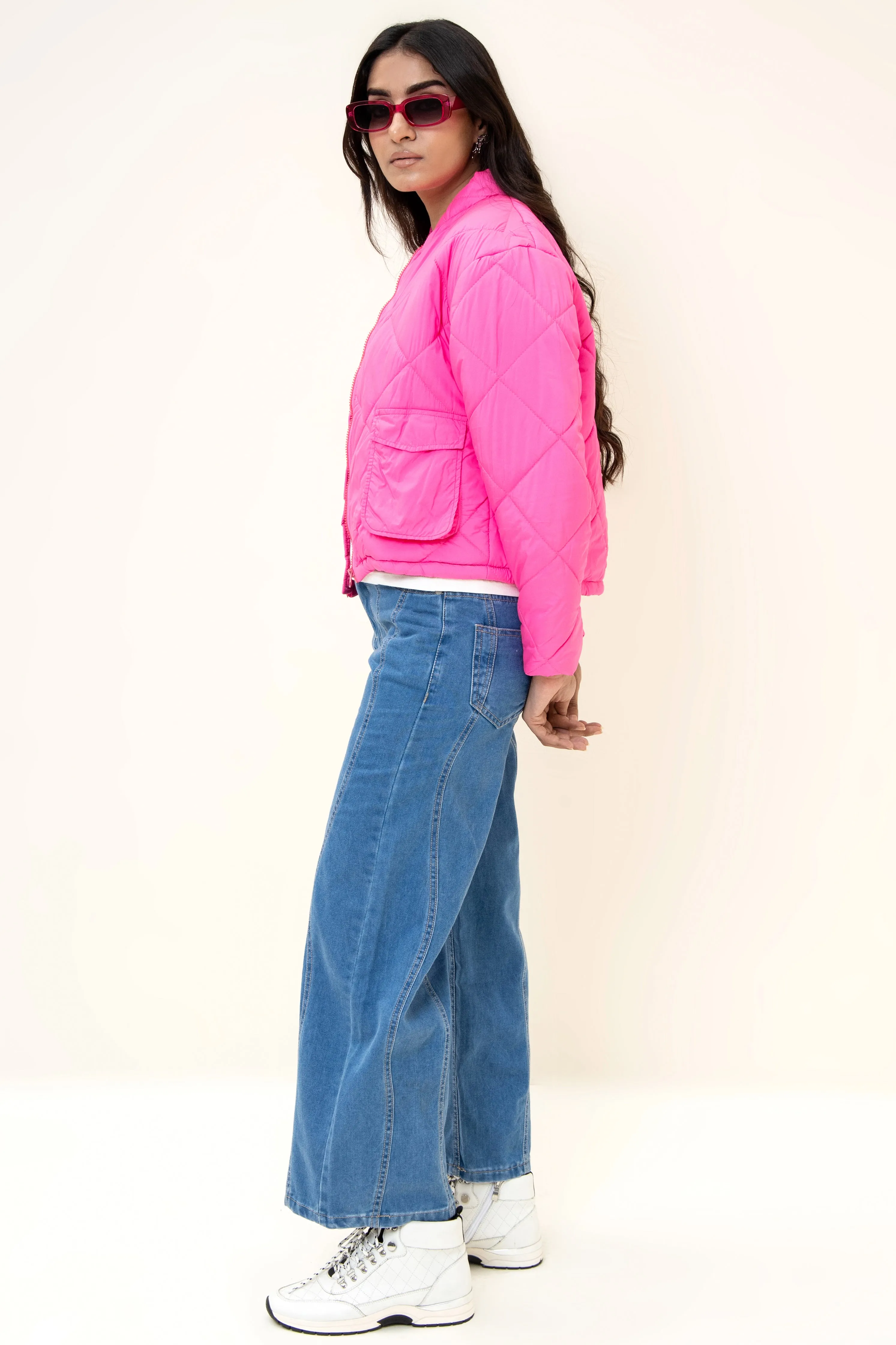 Kendal Puffer Jacket Hot Pink