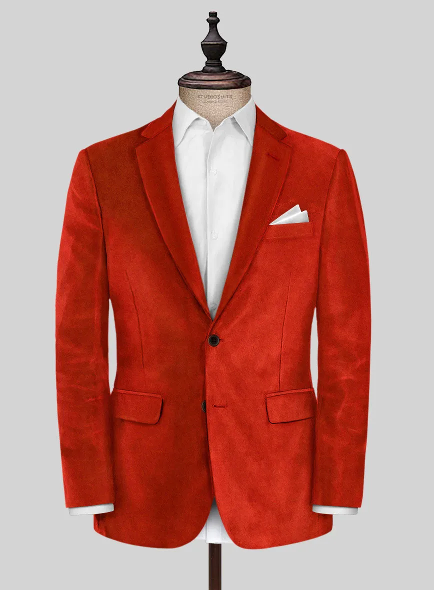 Kingsman Orange Velvet Jacket