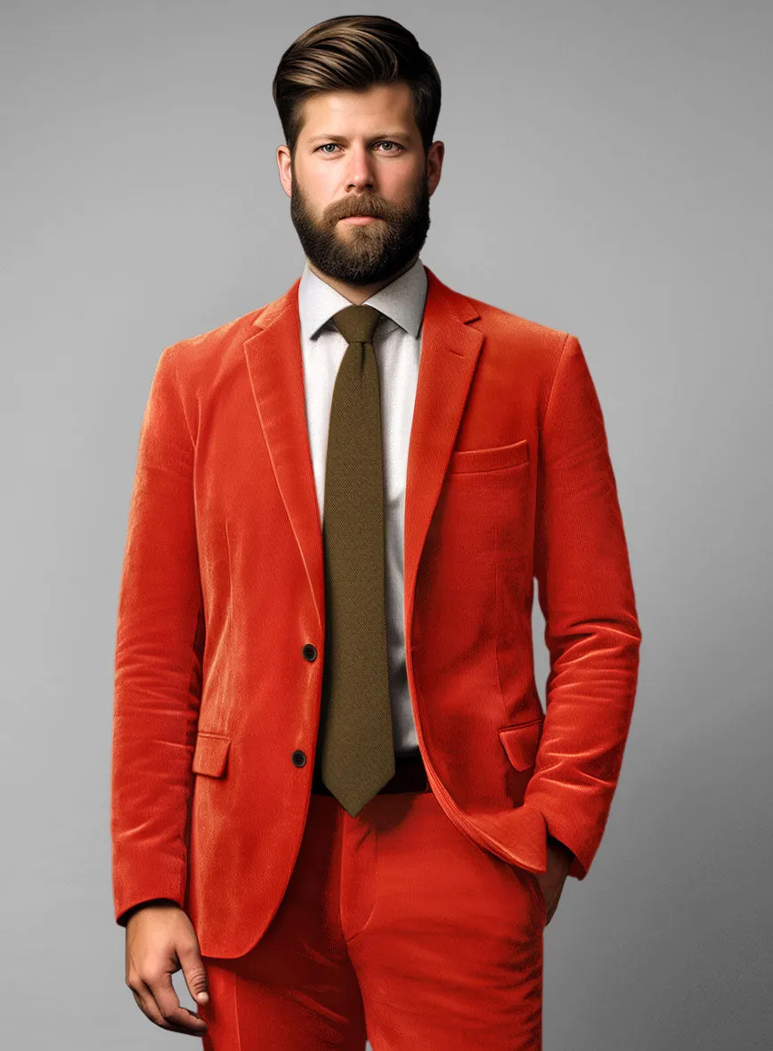 Kingsman Orange Velvet Jacket