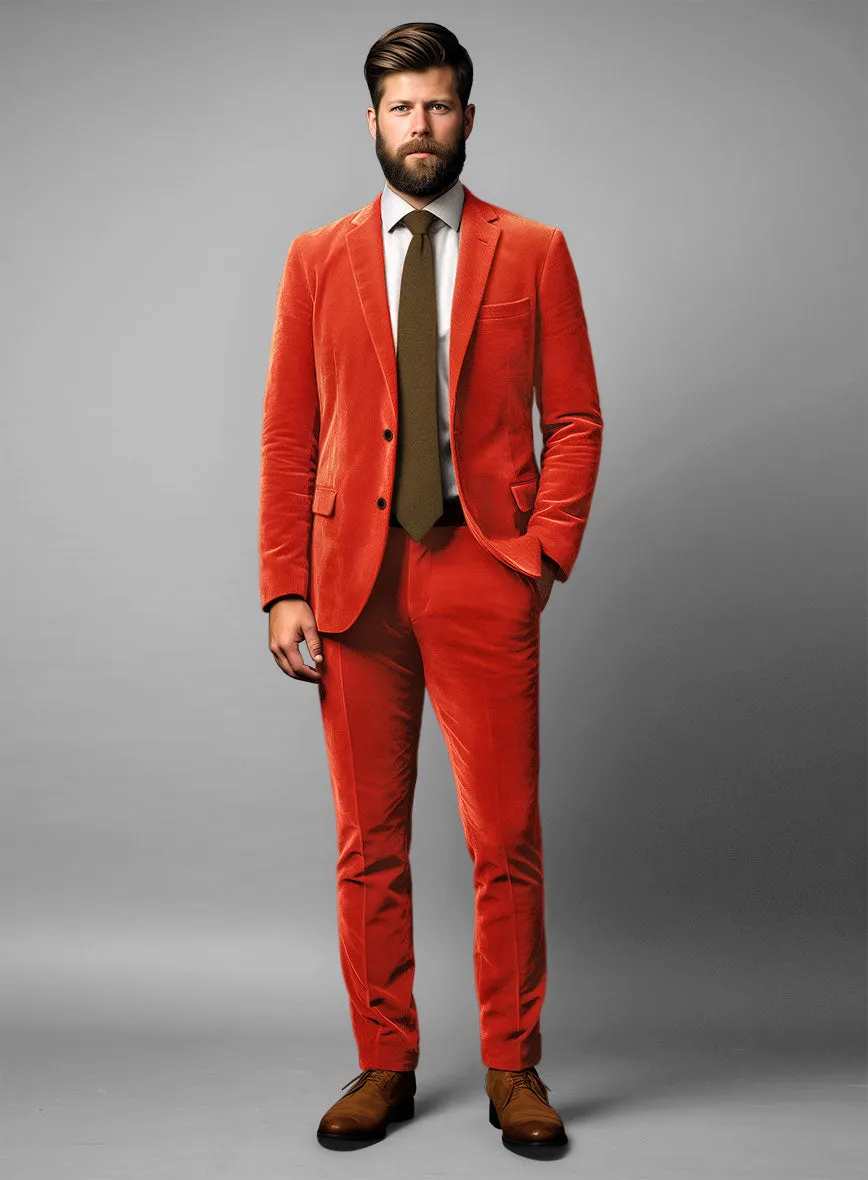 Kingsman Orange Velvet Suit