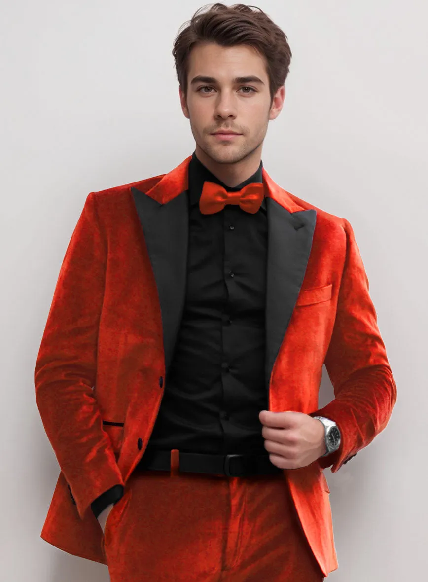 Kingsman Orange Velvet Tuxedo Jacket