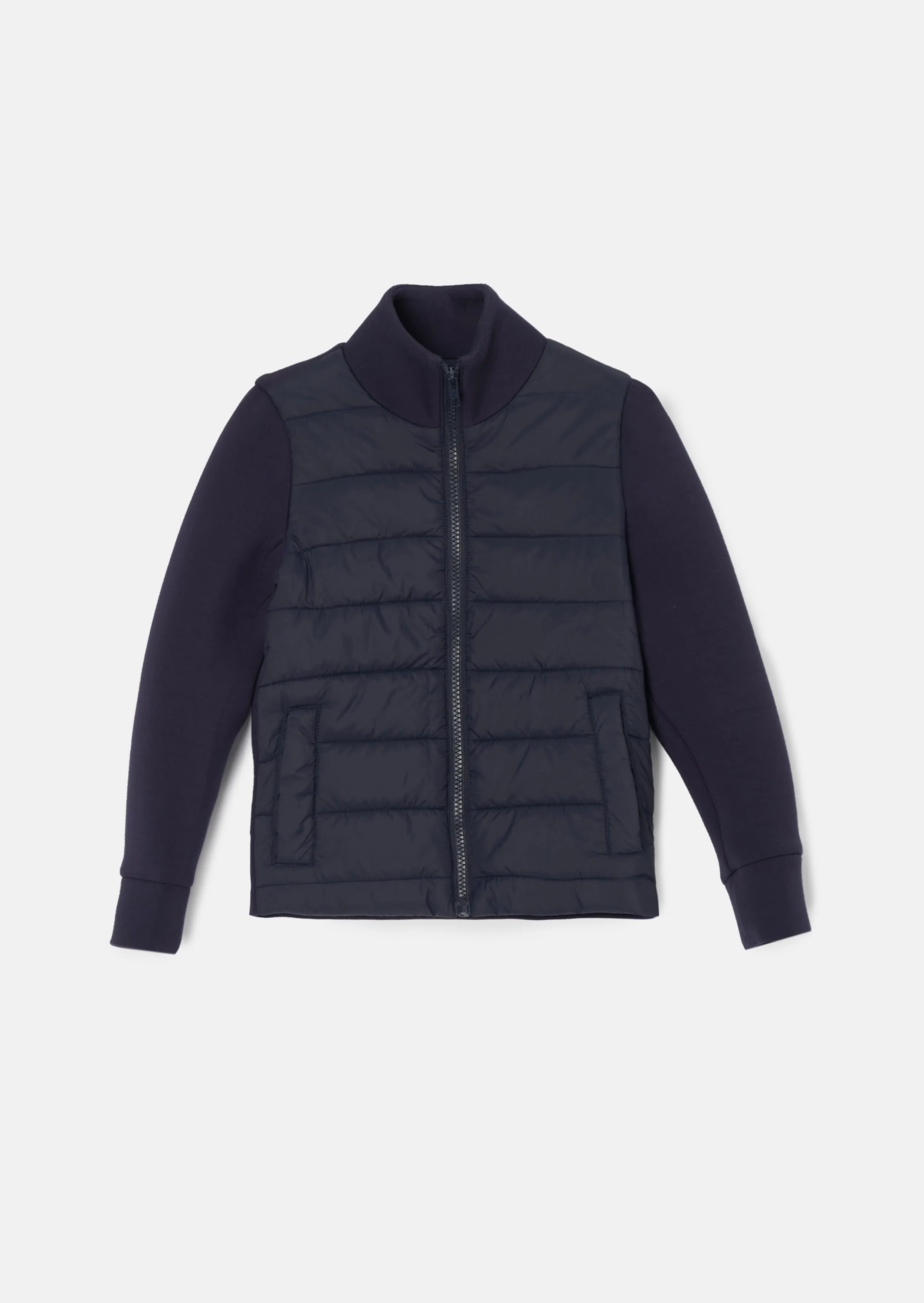 Kobe Navy Quilted & Jersey Jacket