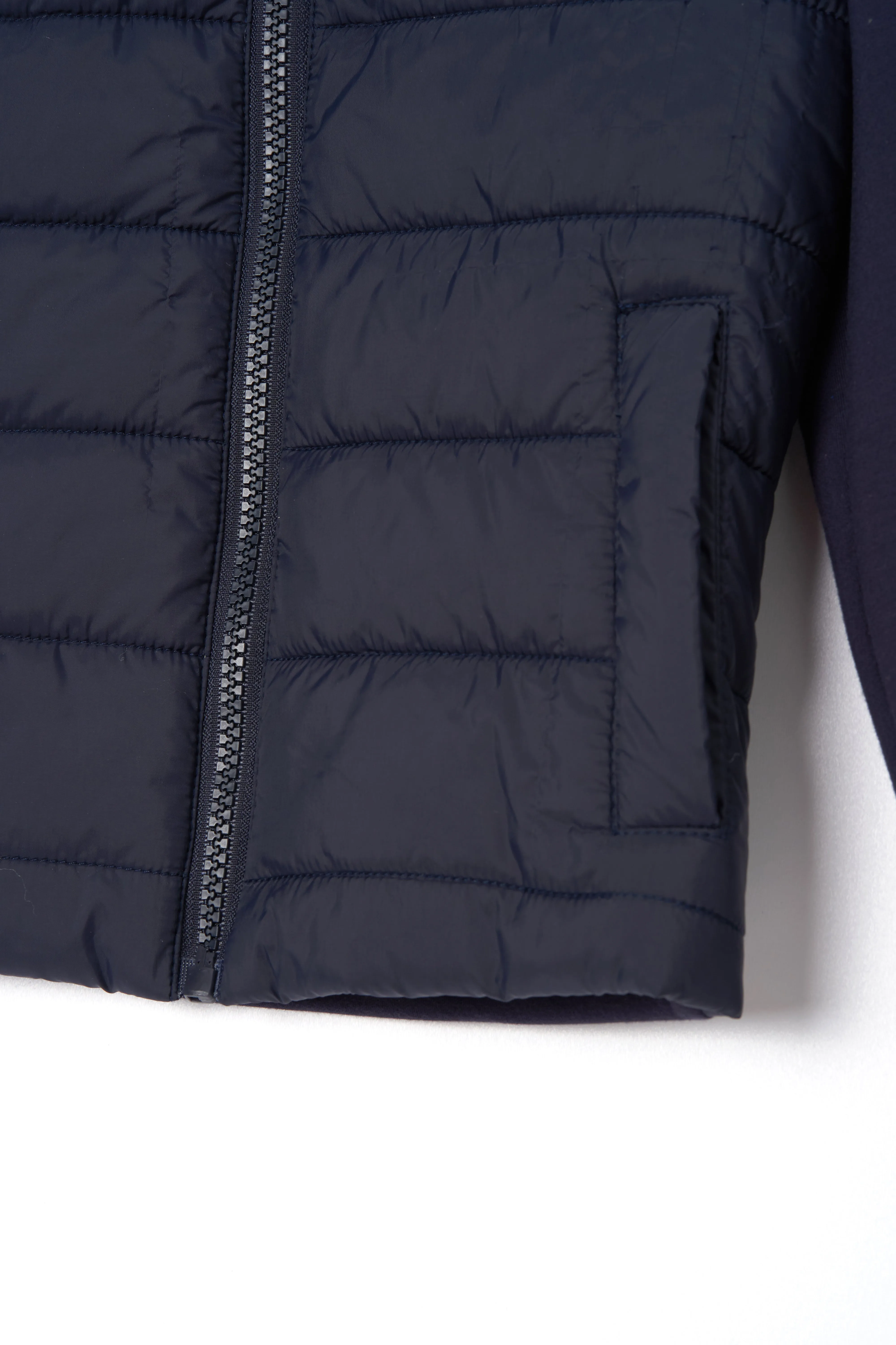 Kobe Navy Quilted & Jersey Jacket