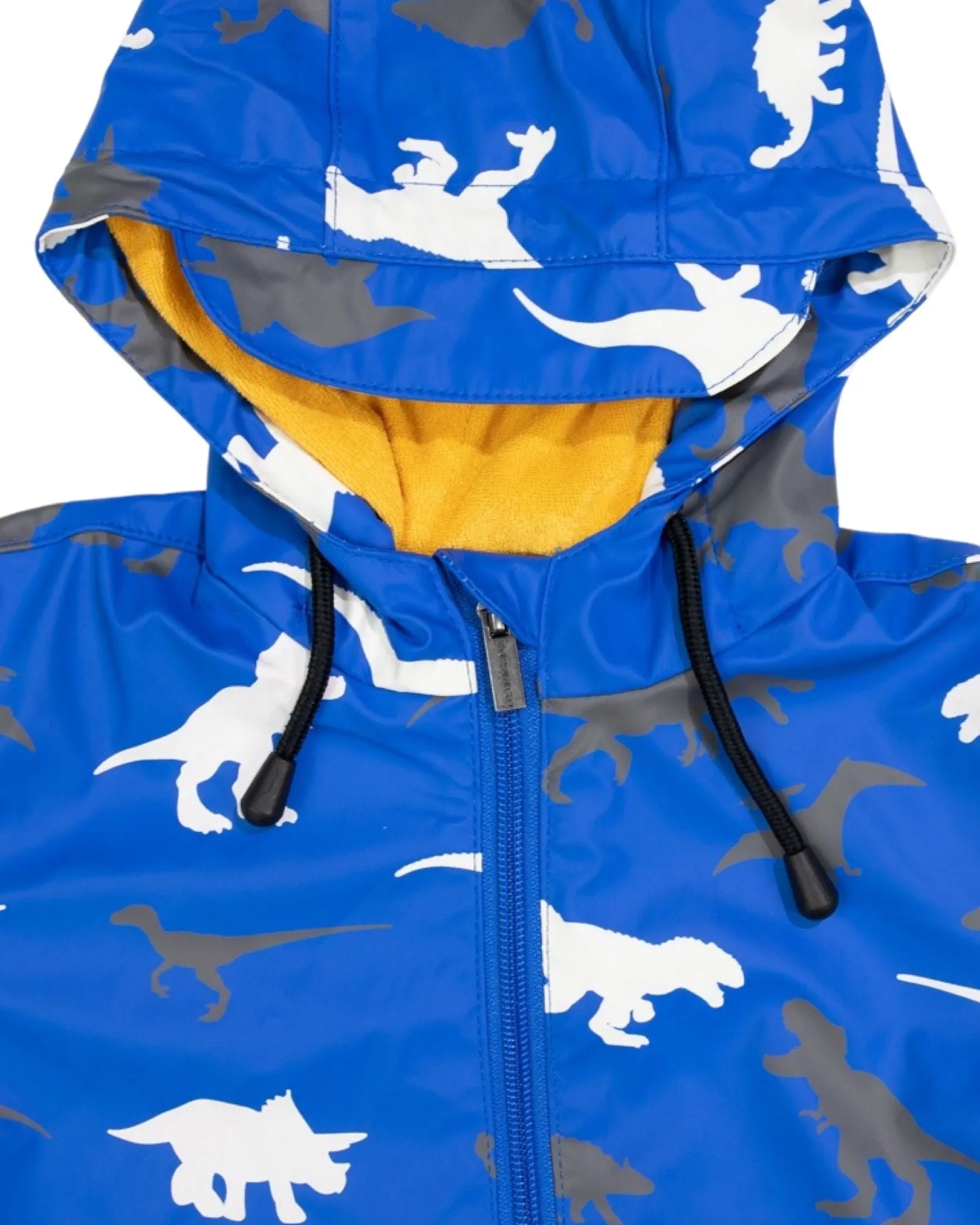 Korango Rain suit Changing Colour Dino Blue