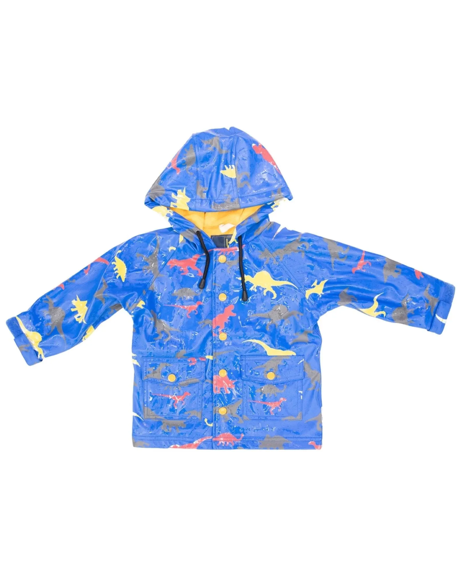 Korango Rain suit Changing Colour Dino Blue