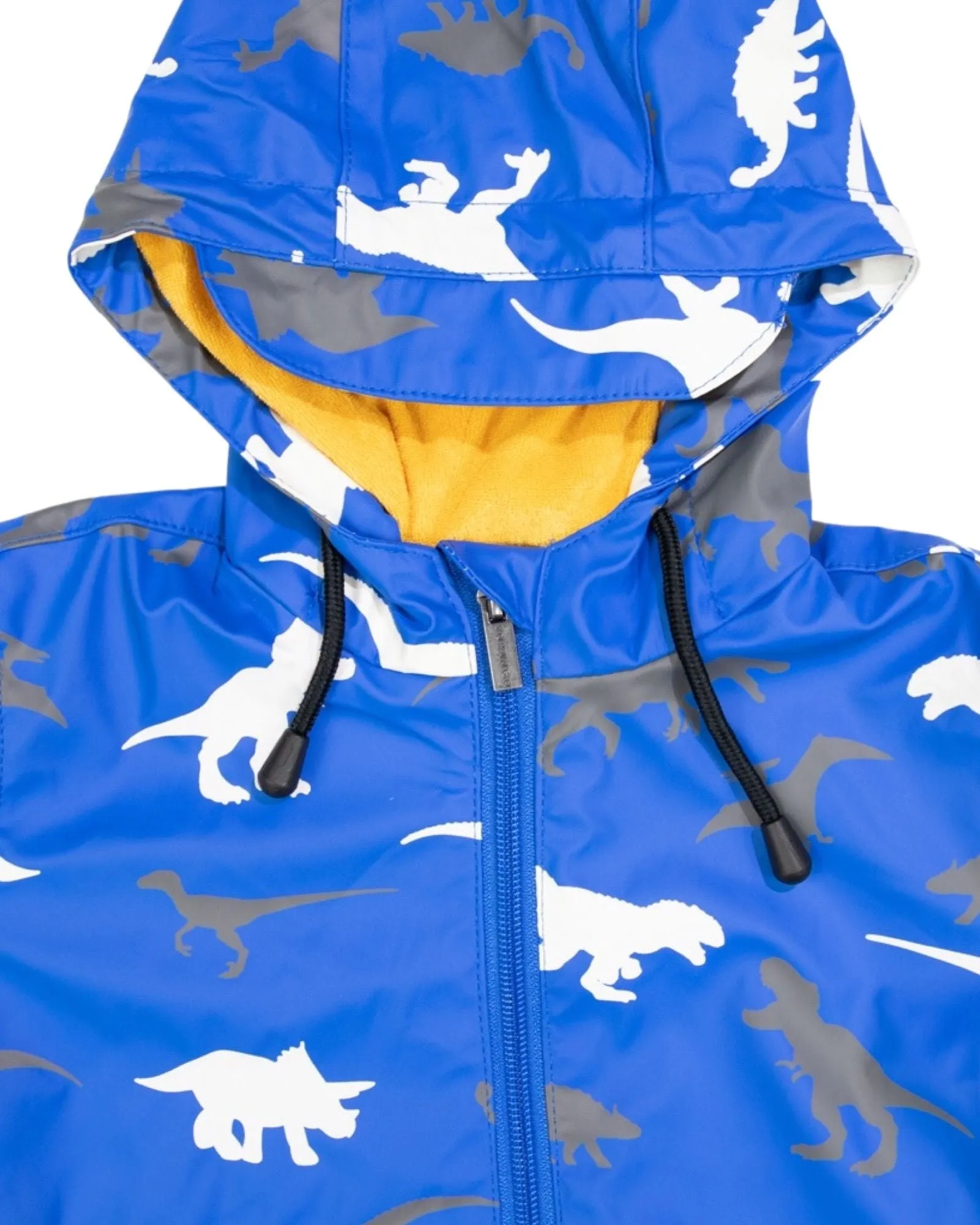 Korango Rain suit Changing Colour Dino Blue