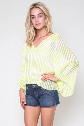 Kylie Poncho Top in Lemonade