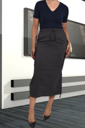 Ladies Grey Utility Skirt