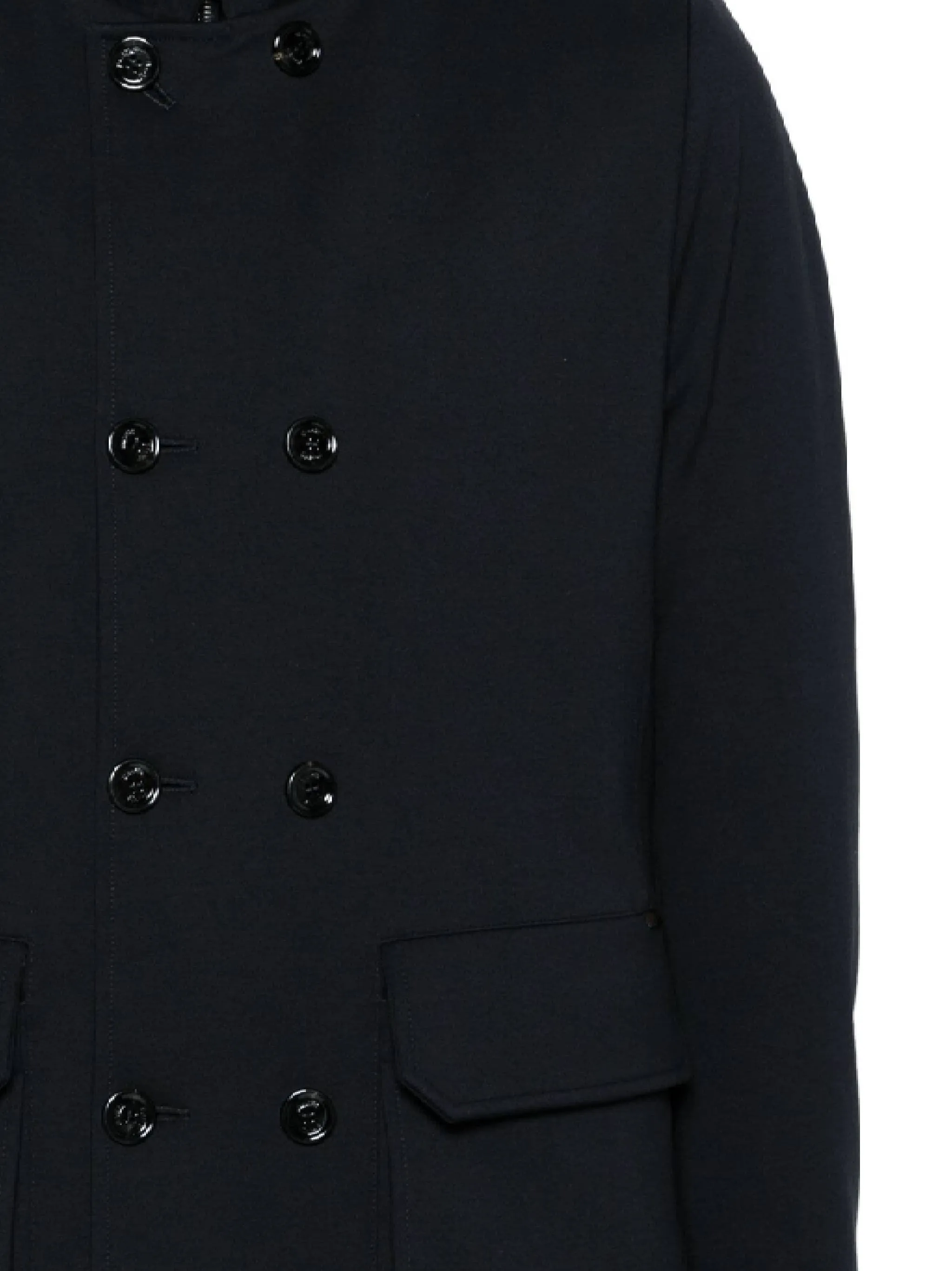 layered-detail padded jacket