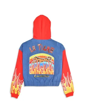 Le Tigre Women's Thea Flames Denim Jacket