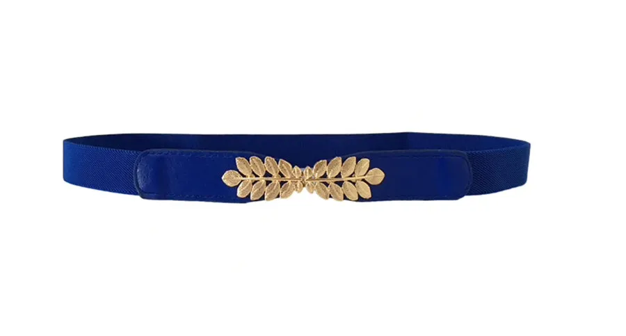 Leaf Skinny Stretchy Belt