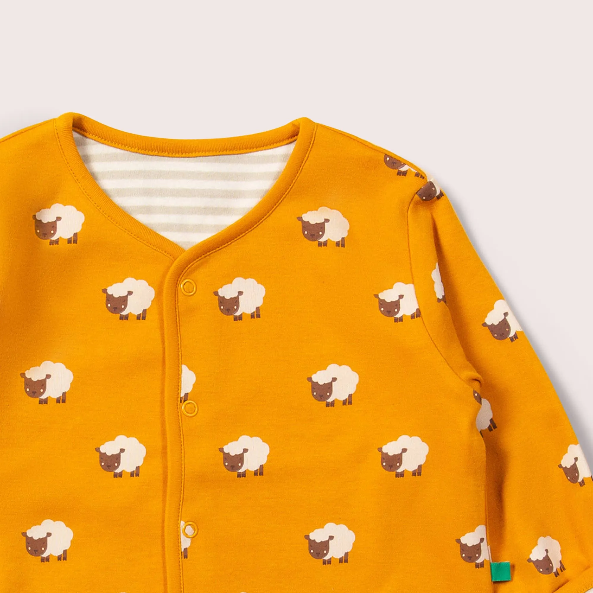 Little Green Radicals - Counting Sheep Reversible Collarless Spring Jacket