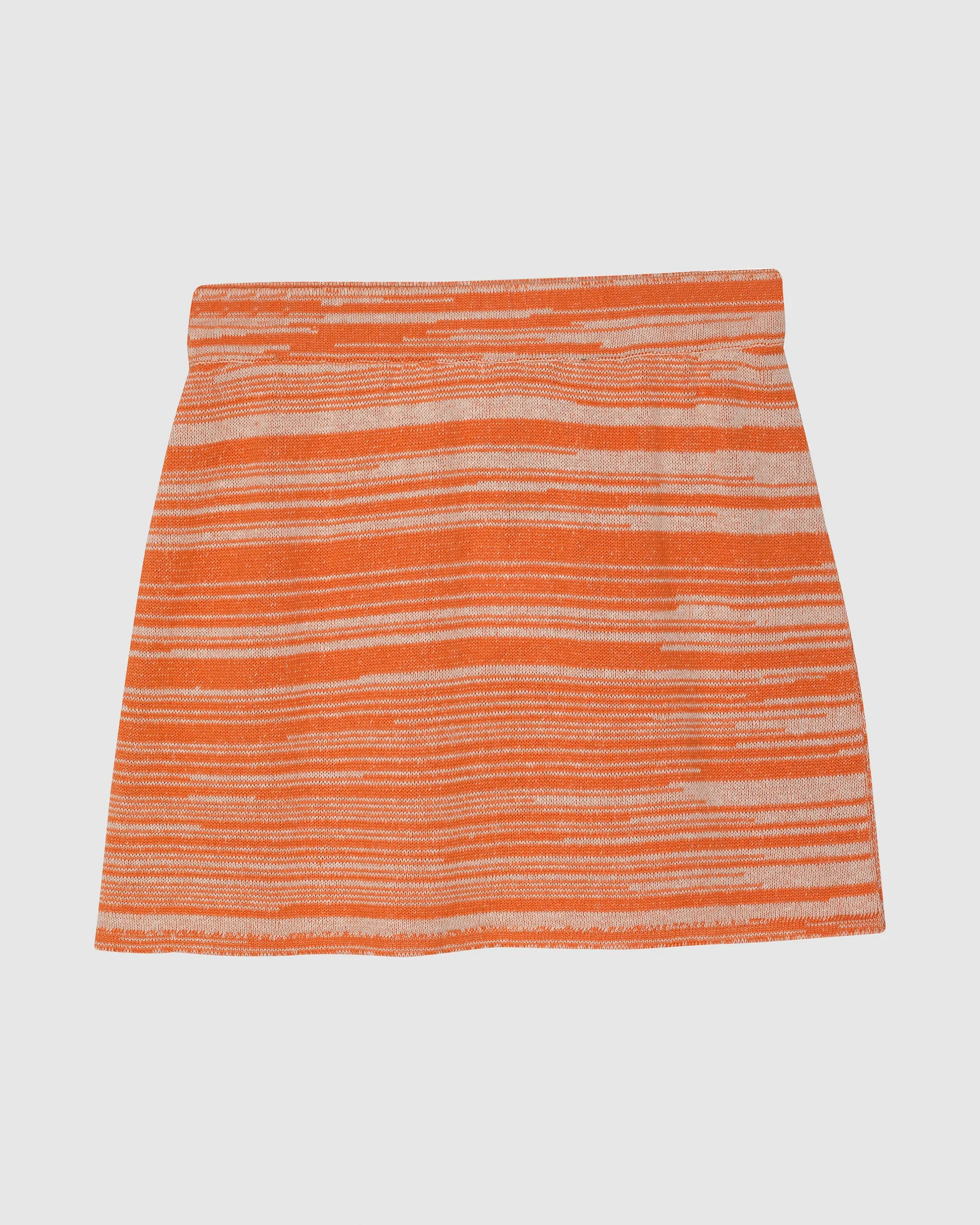 MAITE JERSEY-KNIT SKIRT IN ORANGE