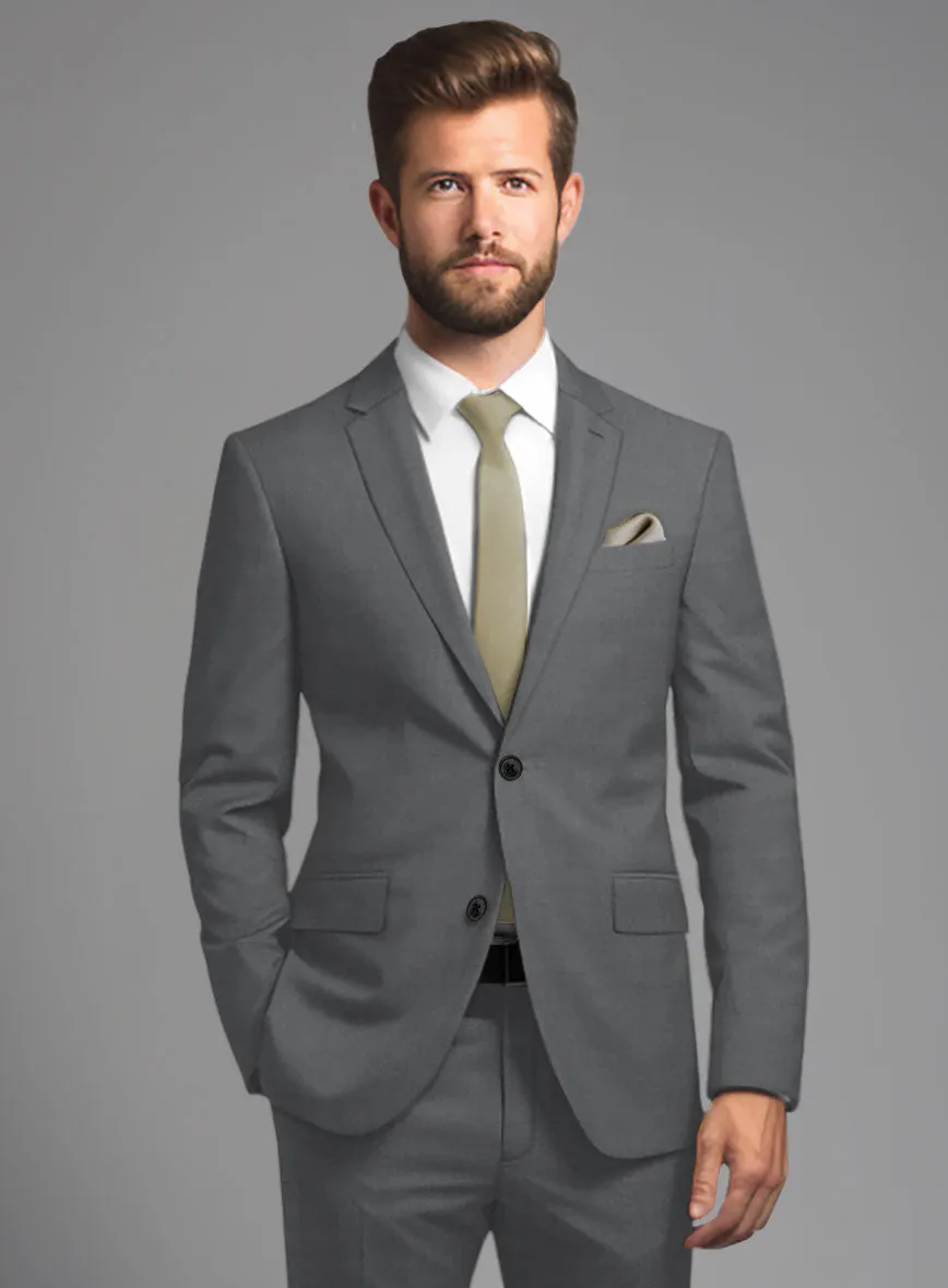 Marco Stretch Steel Gray Wool Suit