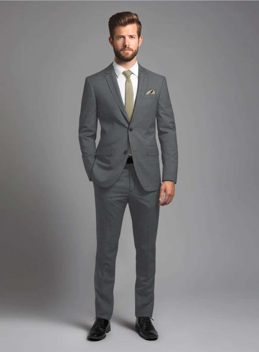 Marco Stretch Steel Gray Wool Suit