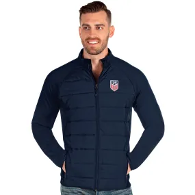 Men's Antigua USA Altitude Full Zip Navy Jacket