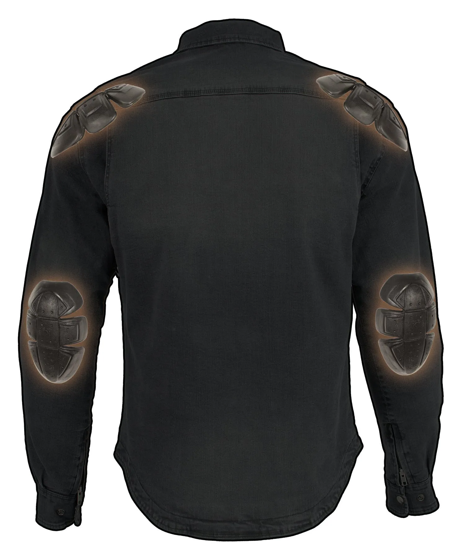 Men's Armored Denim Biker Shirt w/ Aramid® by DuPont™ Fibers