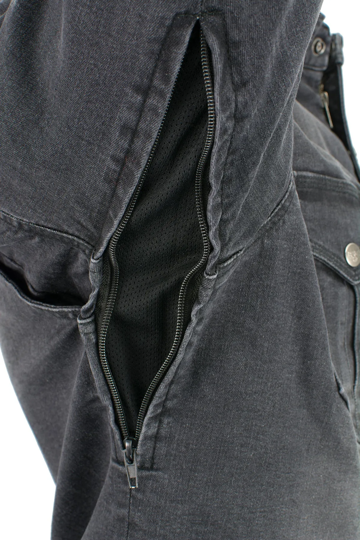 Men's Armored Denim Biker Shirt w/ Aramid® by DuPont™ Fibers