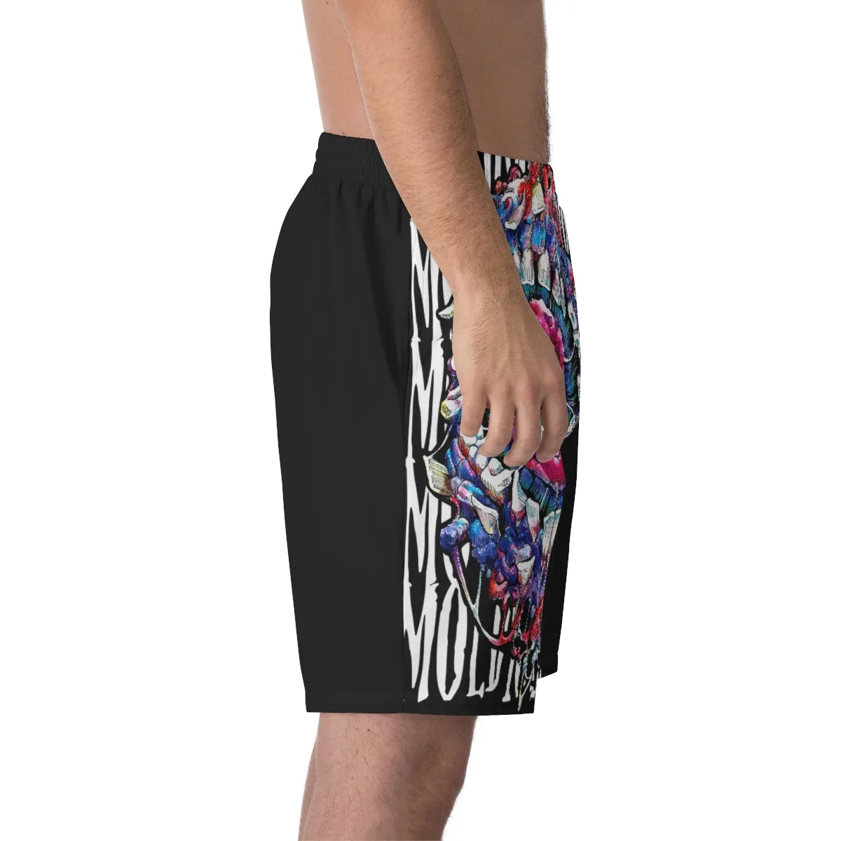 Men's Elastic Beach Shorts (AOP)