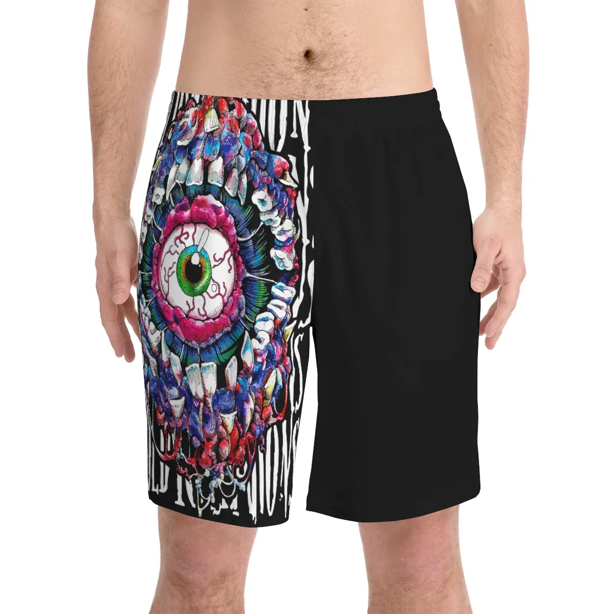 Men's Elastic Beach Shorts (AOP)