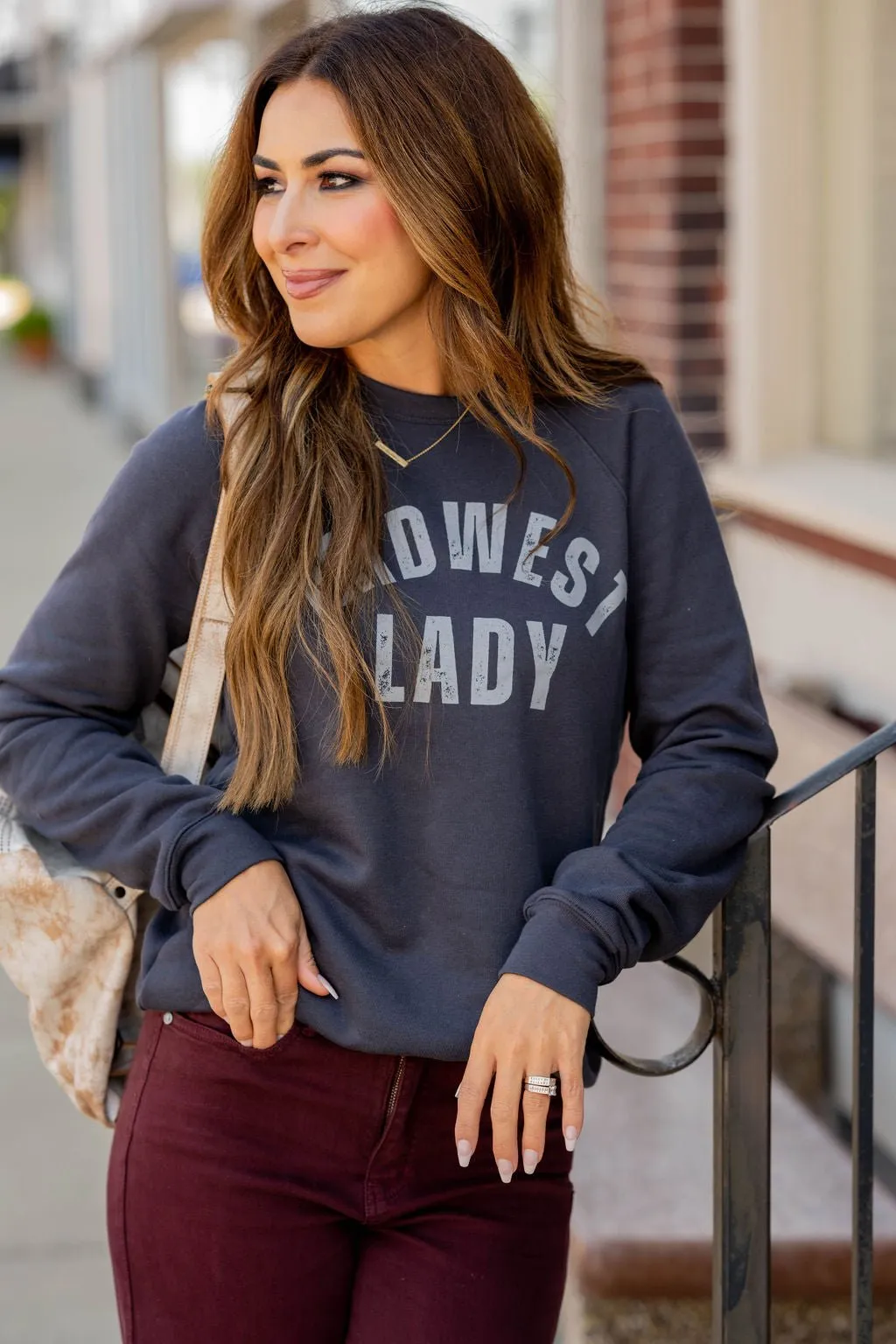 Midwest Lady Graphic Crewneck