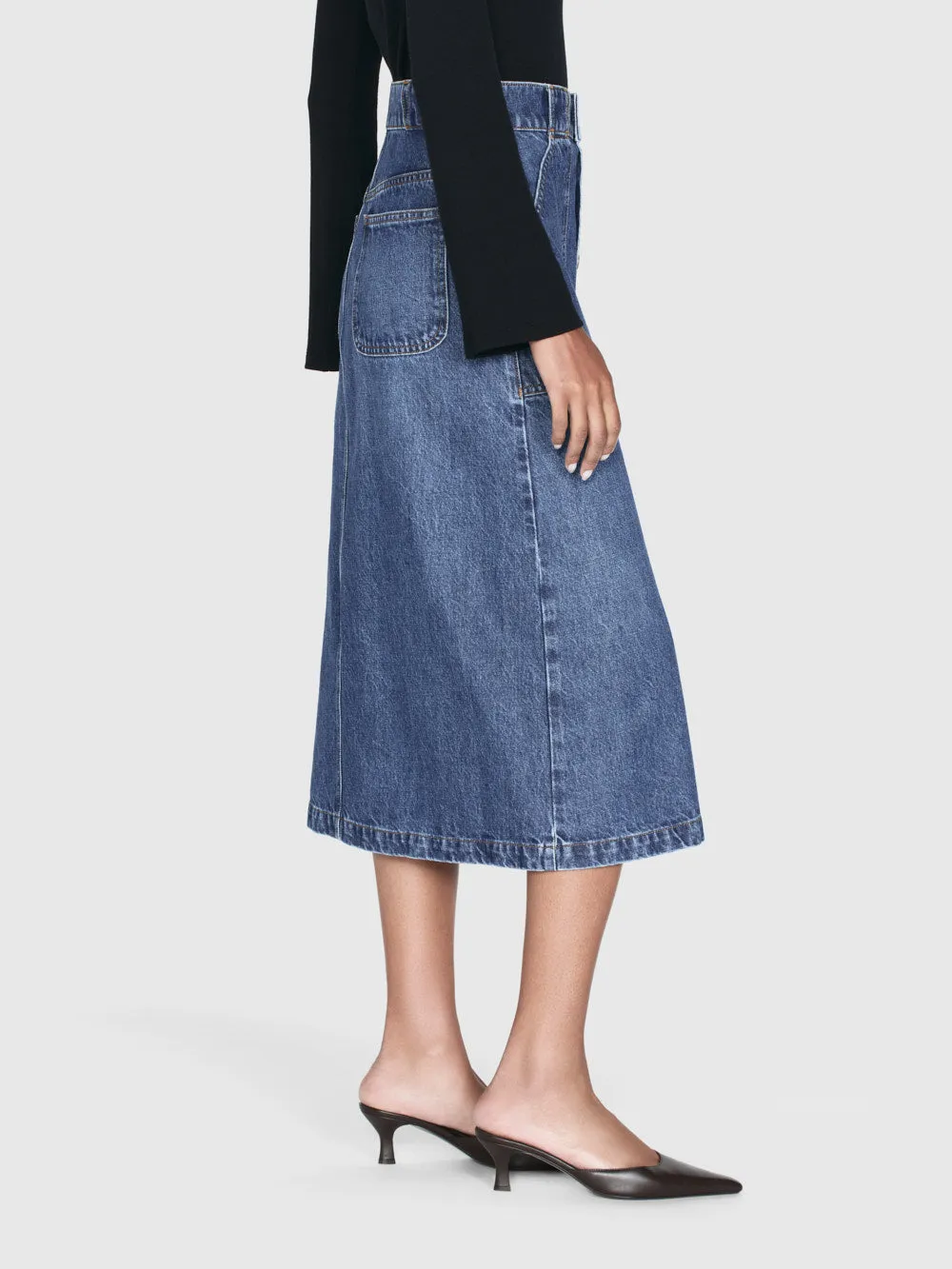 Modern Pocket Midi Skirt -- October