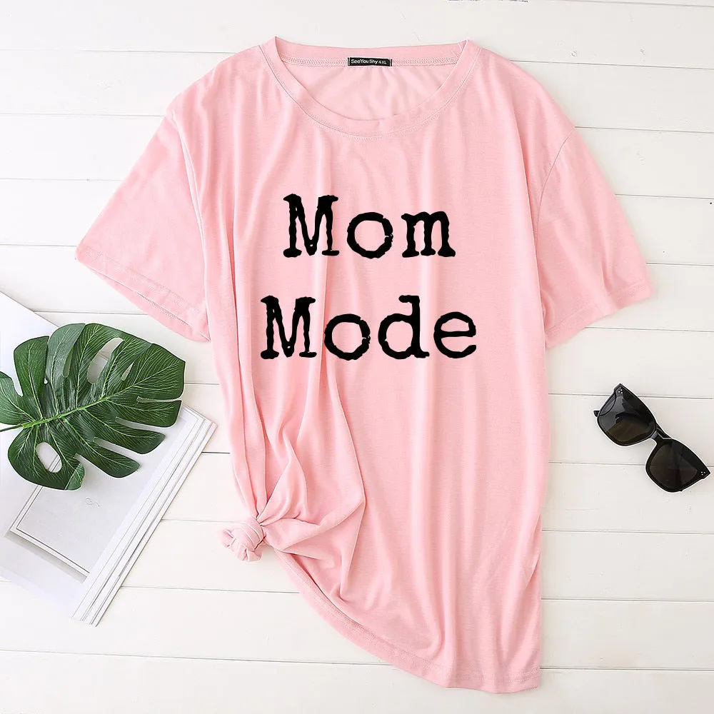 Mom Mode Top Women Kawaii Harajuku T-shirts