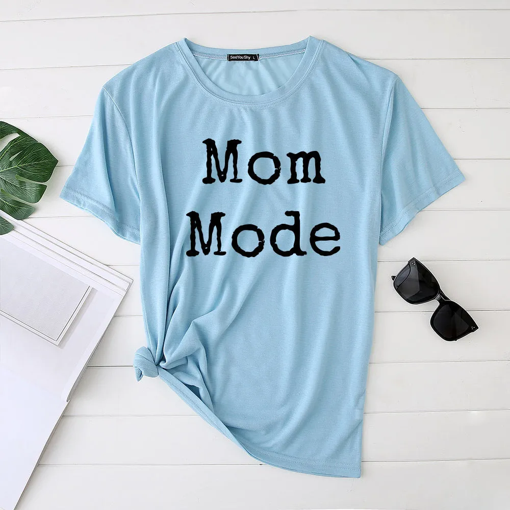 Mom Mode Top Women Kawaii Harajuku T-shirts