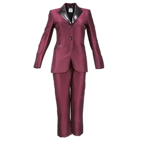 MOSCHINO 90s Burgundy Tuxedo