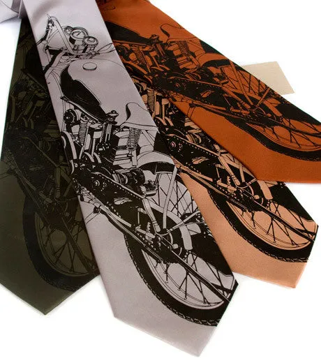 Motorcycle Silk Necktie