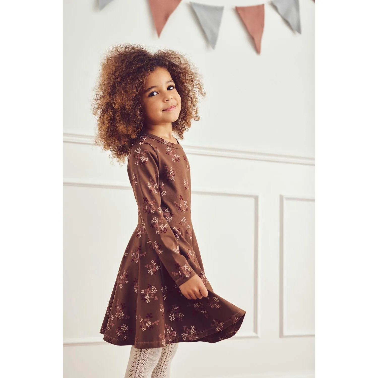 Müsli Bark/ Cabernet/ Nightingale Flora Swing Dress