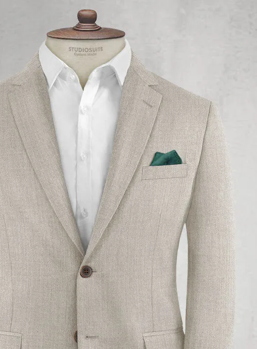 Napolean Stretch Pale Brown Wool Jacket