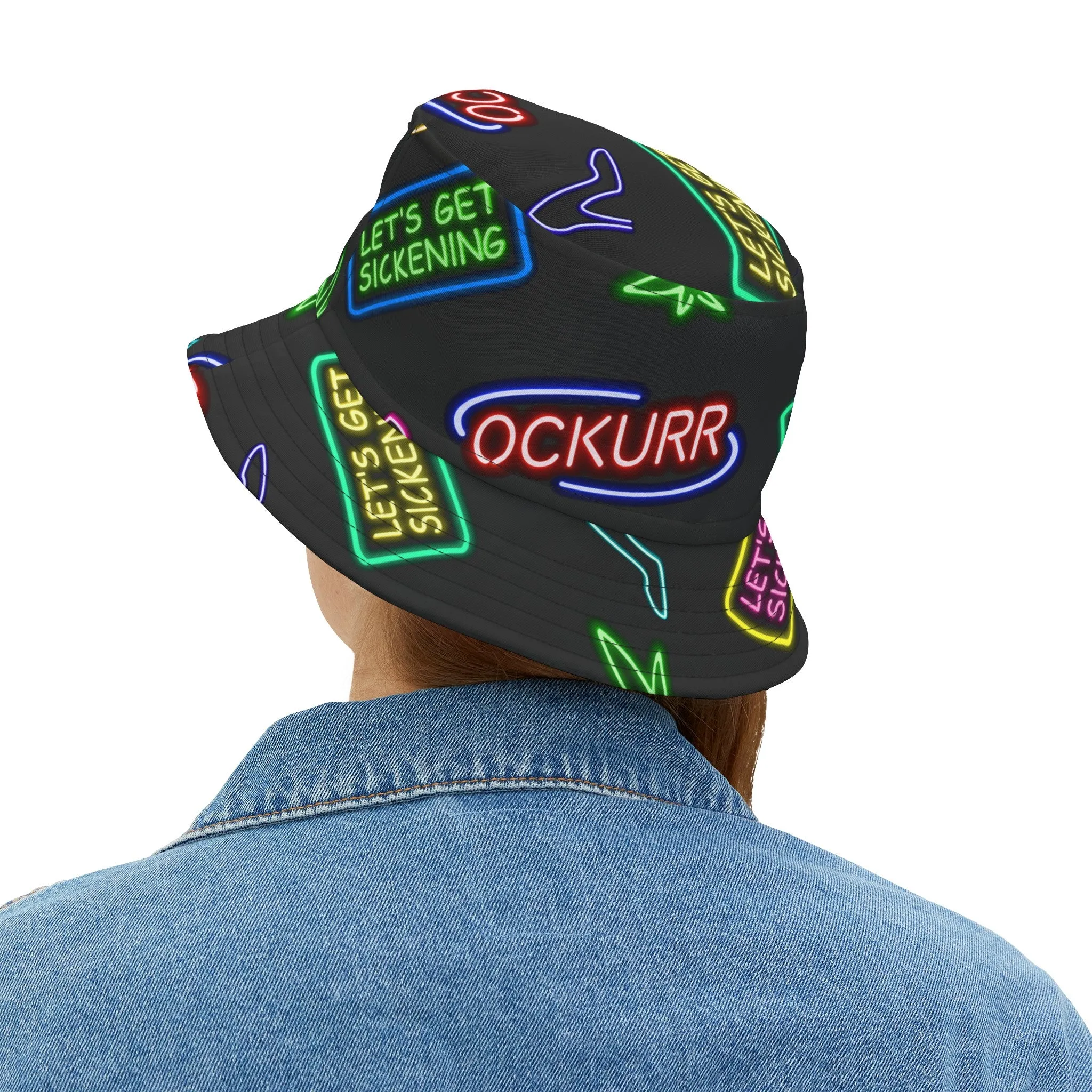 “Neon High Times & Heels” Bucket Hat