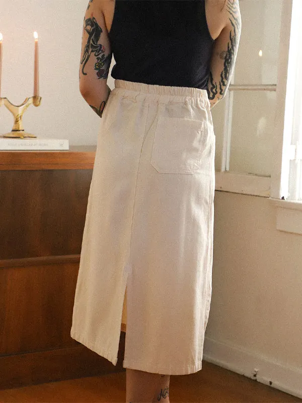 Noble Adult Utility Skirt: Oat Milk