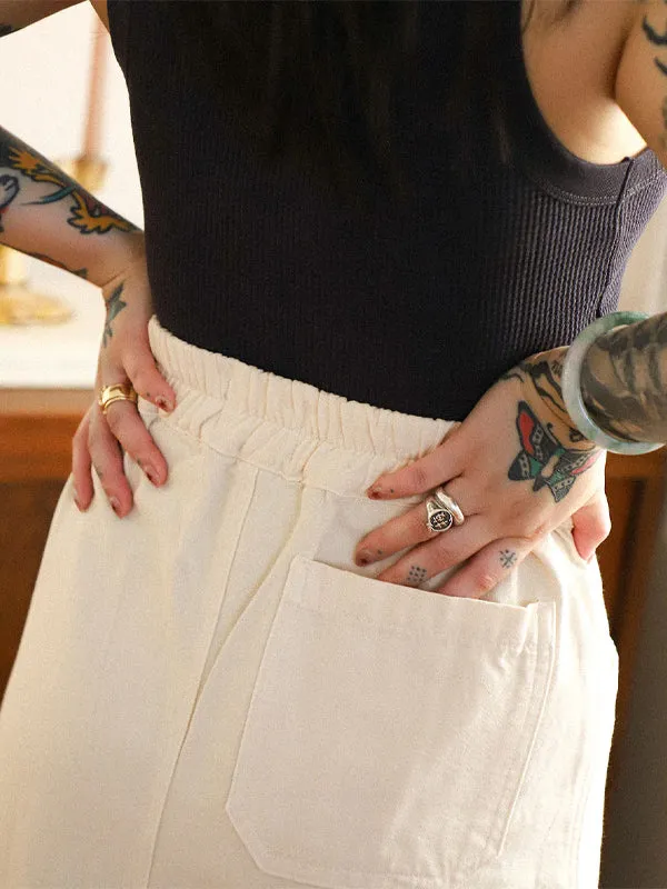 Noble Adult Utility Skirt: Oat Milk