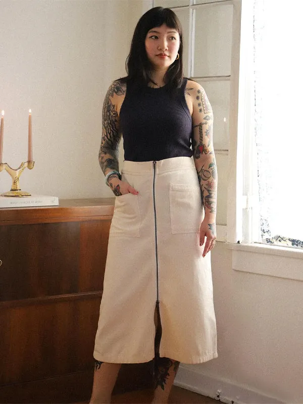 Noble Adult Utility Skirt: Oat Milk