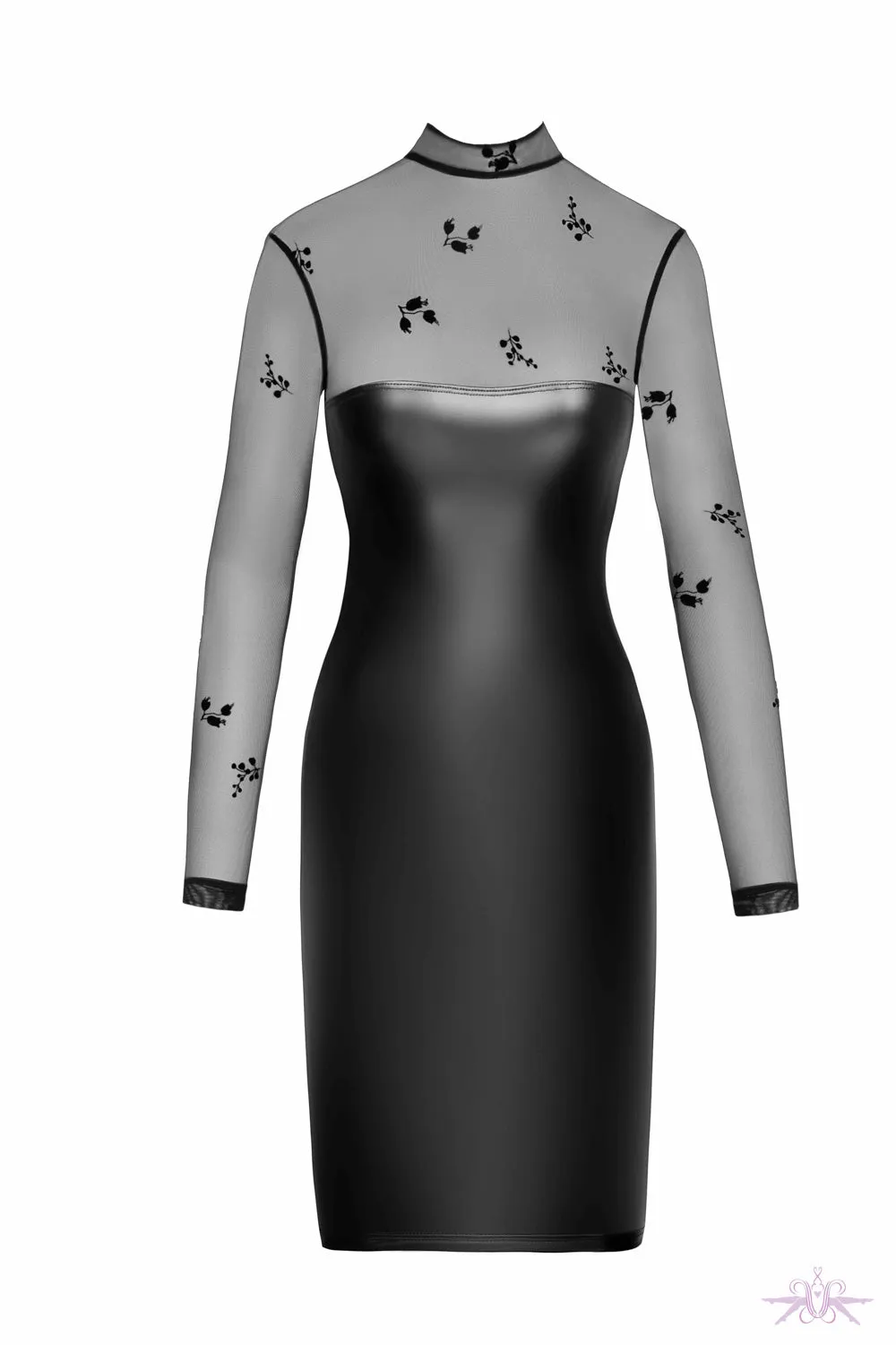 Noir Handmade Sublime Wetlook Midi Dress