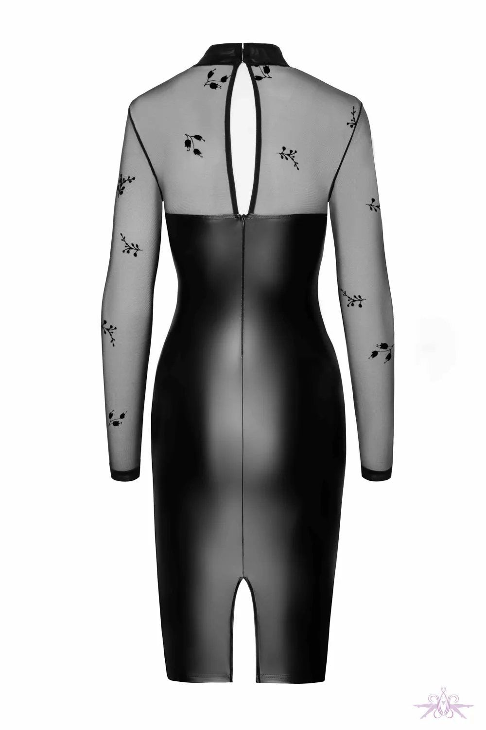 Noir Handmade Sublime Wetlook Midi Dress