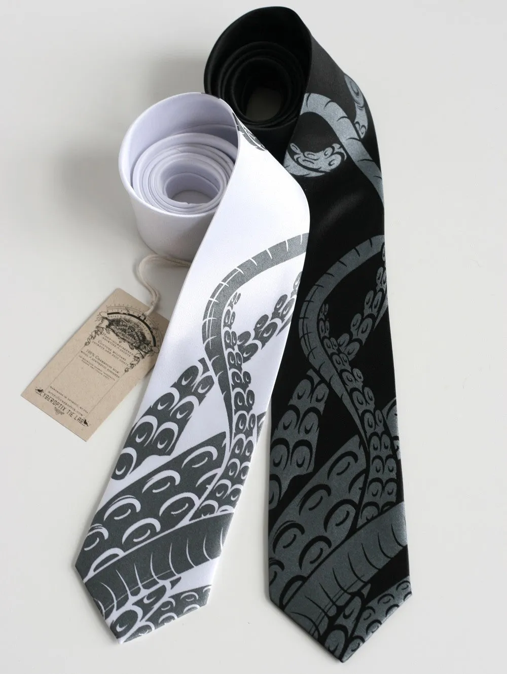 Octopus Tentacles Silk Necktie, Cthulhu Sucker Tie