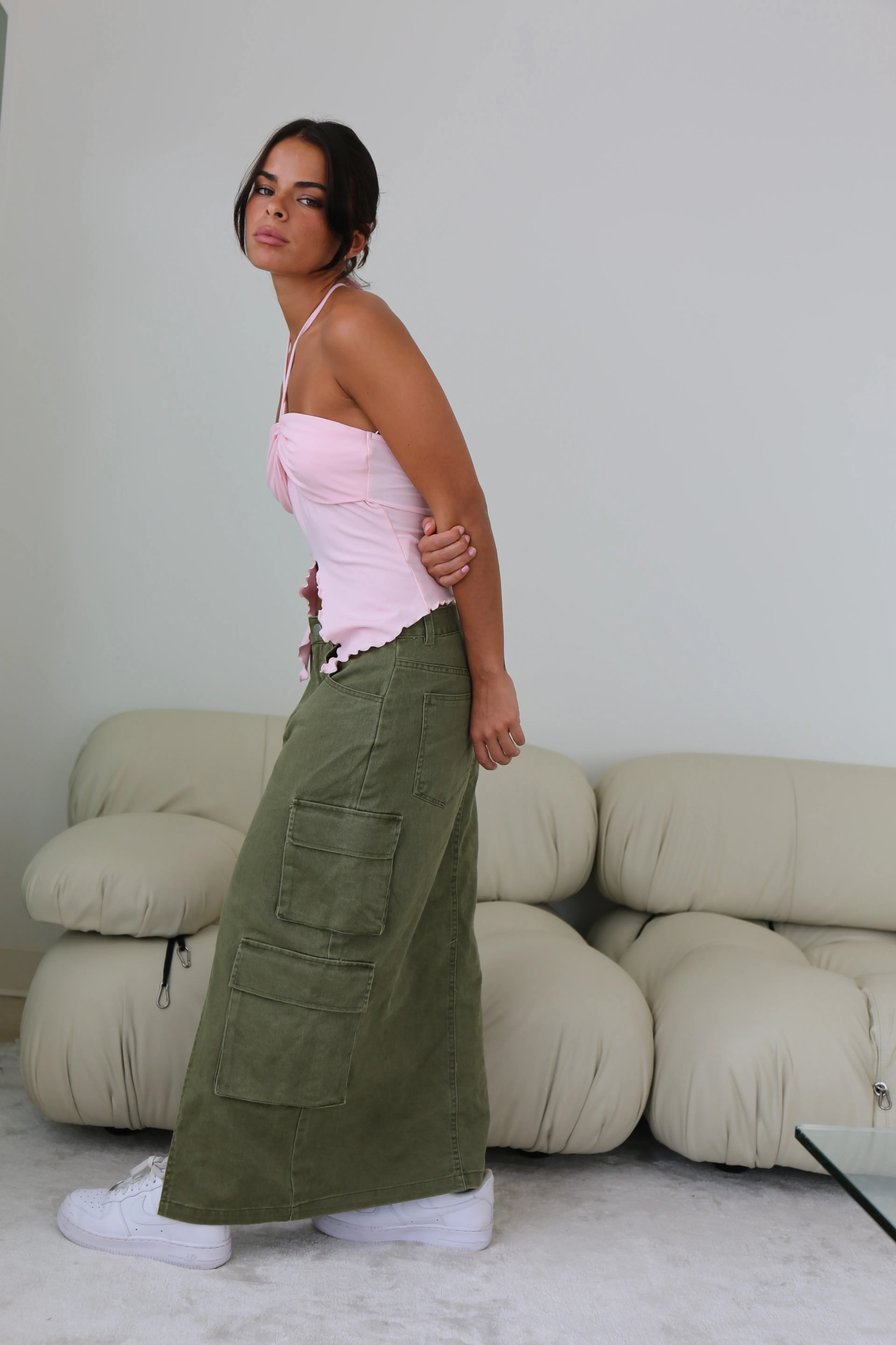 Olivia Cargo Maxi Skirt