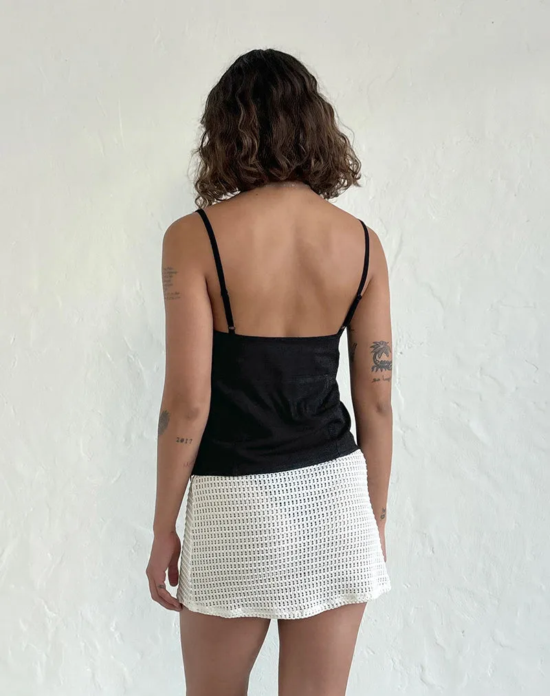 Oruto Skirt in Knit Ivory