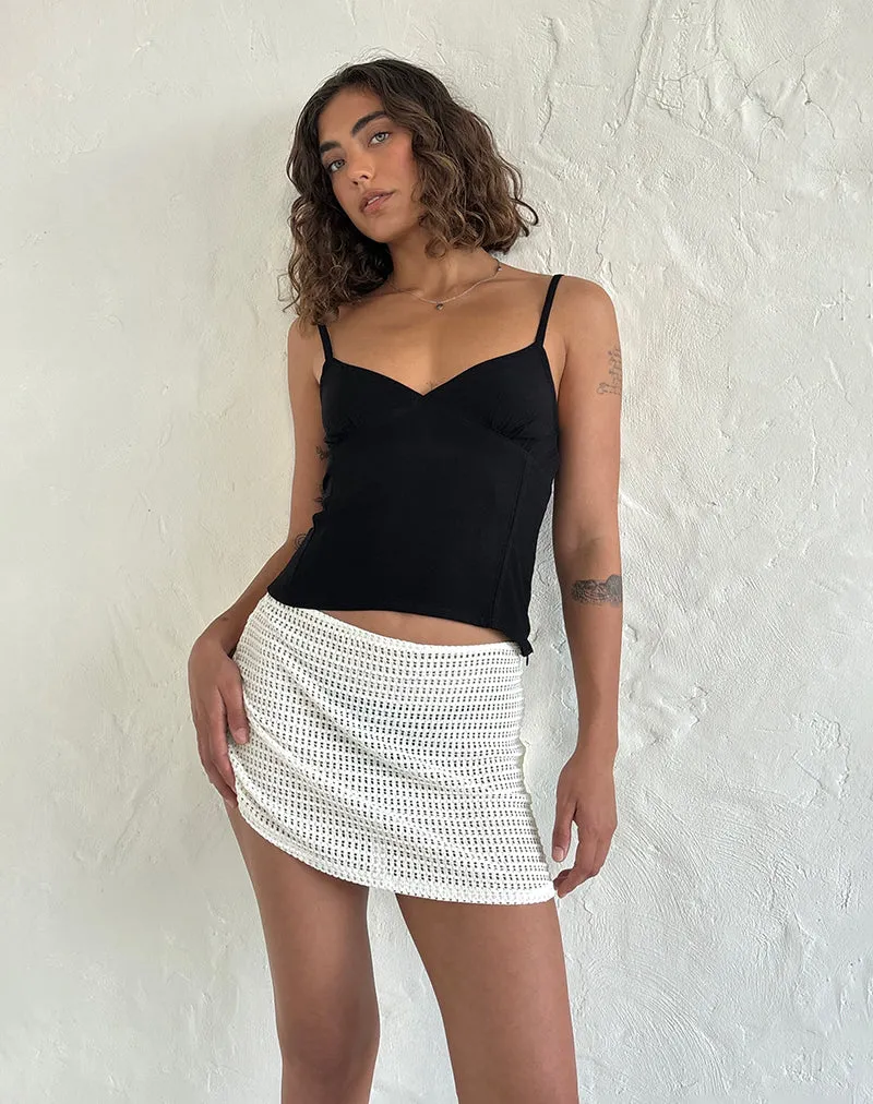 Oruto Skirt in Knit Ivory