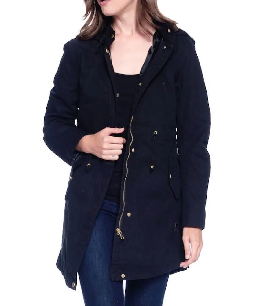 Oversized 100% Cotton Anorak Jackets women