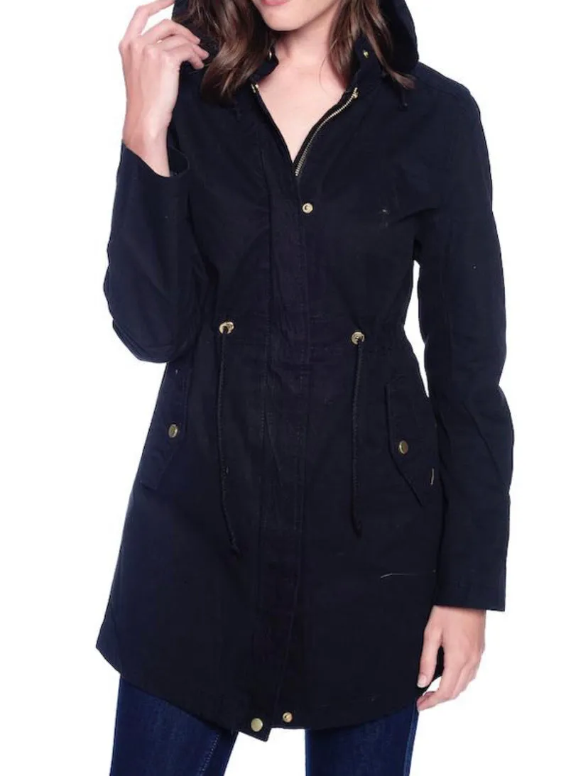 Oversized 100% Cotton Anorak Jackets women