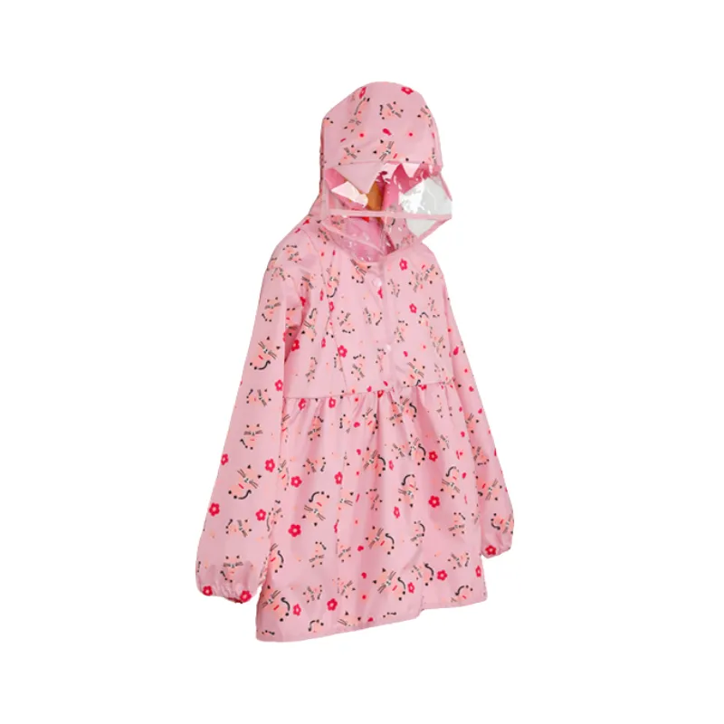 Ozkiz Cute Little Cats Rain Coat 粉紅貓貓雨衣 (100-130)