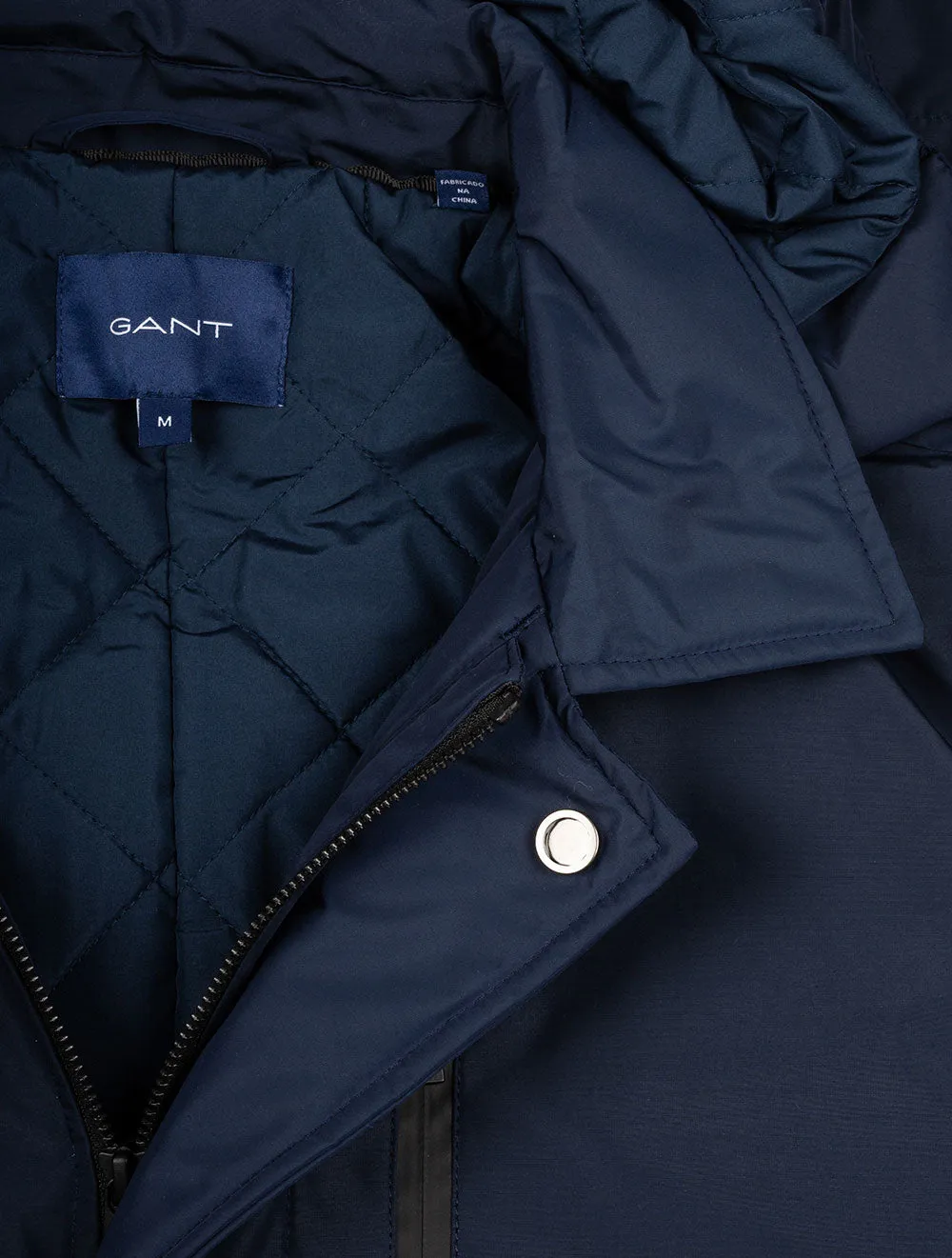 Padded Car Coat Marine